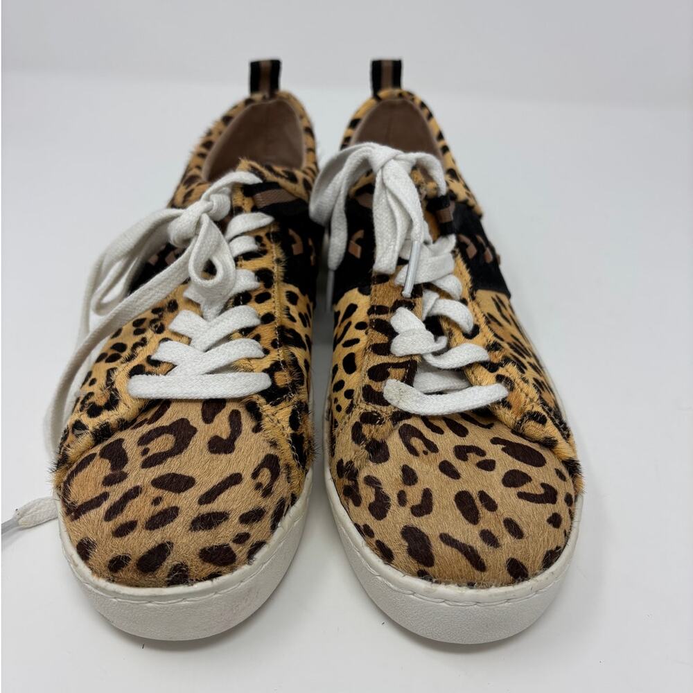 Jack Rogers Ainsley Haircalf Sneakers Leopard Print Size 7 - Picture 2 of 7